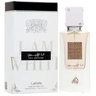 Lattafa eau de parfum natural spray ana abiyedh i am white 60ml