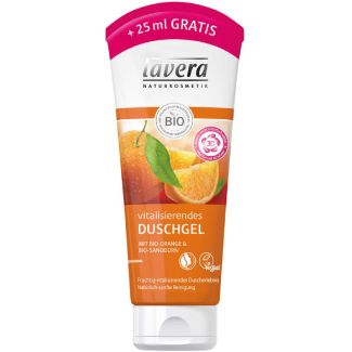 Lavera naturkosmetik vitalisierendes duschgel mit bio-orange & bio-sanddorn 225ml