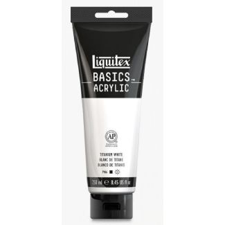 Liquitex basics acrylic titanium white 250ml