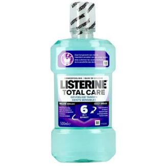 Listerine mouthwash total care sensitive teeth mild taste 6 in 1 benefits mild mint 500ml