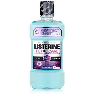 Listerine tägliche mundspülung total care sensitive 6in1 wirkung clean mint 500ml
