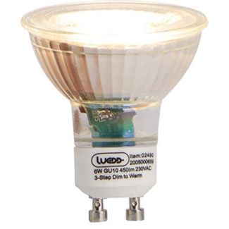 Luedd pære LED GU10 6W 450LM 20000H 3-step dim to warm