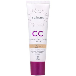 Lumene finland CC color correcting cream SPF20 1.5 fair 30ml