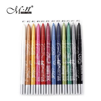 Menow long lasting eye lip liner pencil fashion color (12 stk)