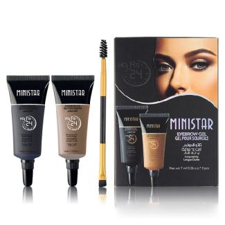 Ministar eyebrow gel with lexury eyebrow brush 7ml