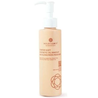 Moleculogy by diamond grains starter soft synthetic oil makeup and sunscreen remover 150ml (dato)