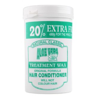 Natural classic aloe vera treatment wax original formula hair conditioner 480g