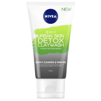 Nivea 3-in-1 urban skin detox claywash 150ml