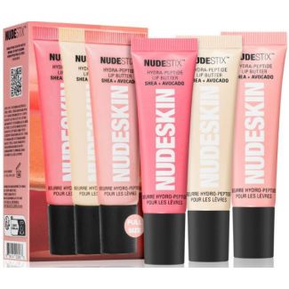 Nudestix nude juicy plump lips hydra-peptide lip butter tint set - 3 dele