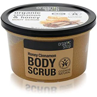 Organic shop organic cinnamon & honey body scrub 250ml