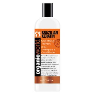 Organic World Brazilian Keratin Smothing theraphy 2 in 1 Shampoo & Conditioner 500ml