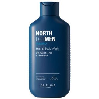 Oriflame sweden north for men subzero hair & body wash 250ml