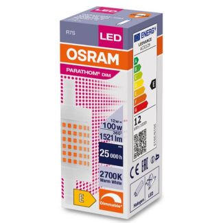 Osram parathom dim LED 12W 1521lm 25000h 2700K warm white R7S