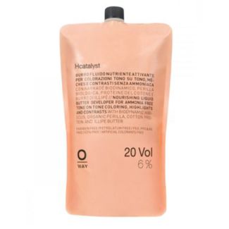 Oway hcatalyst nourishing liquid butter developer for organic way colouring and bleaching 20vol 6% 900ml