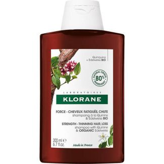 Pierre fabre klorane strength thinning hair loss shampoo with quinine & organic edelweiss 200ml