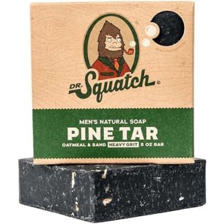 Dr. Squatch men's natural soap pine tar oatmeal & sand heavy grit 141.7g