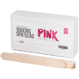 Pink cosmetics wooden waxing spatulas large 100pcs