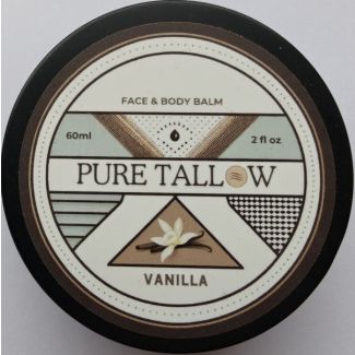 Pure tallow face & body balm vanilla 60ml
