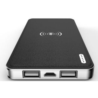 Qi wireless charging power bank 10000mah