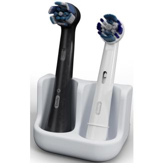 Qikfresh duo toothbrush heads holder 55x48x41mm silikone hvid