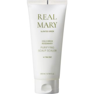 Real mary by rated green cold brew rosemary purifying scalp scaler with sea salt 200ml