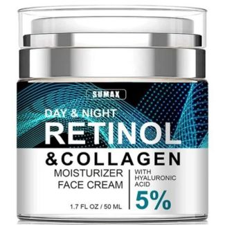 Retinol day & night  & collagen moisturizing face cream with hyaluronic acid 5% 50ml