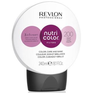 Revlon professional nutri color filters 3 in 1 cream direct hair color 200 violet 240ml