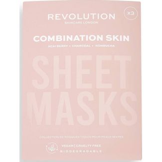 Revolution skincare london sheet masks combination skin 3 stk.