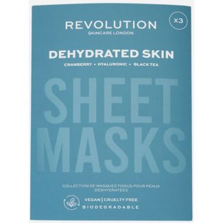 Revolution skincare london sheet masks dehydrated skin 3 stk.