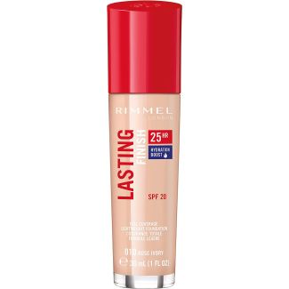 Rimmel london lasting finish full coverage lightweight foundation SPF20 010 rose ivory 30ml