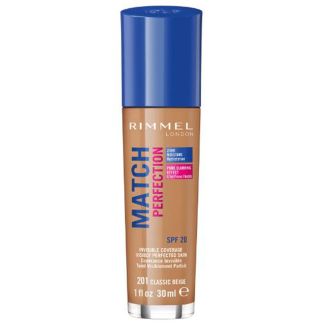 Rimmel london match perfection invisible coverage SPF20 201 classic beige 30ml