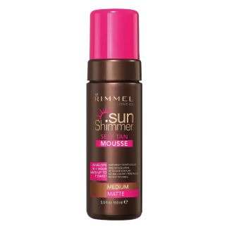 Rimmel london sun shimmer self tan mousse medium 150ml