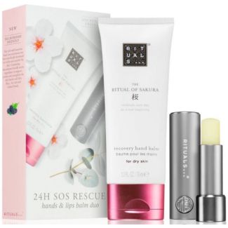Rituals the ritual of sakura 24H sos rescue hands & lips balm duo