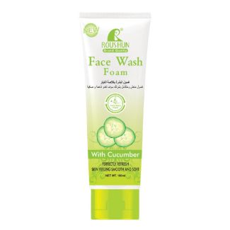Roushun face wash foam with cucumber 100ml