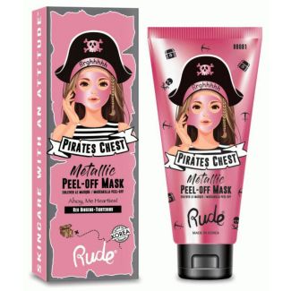 Rude pirates chest metallic peel-off mask ahoy me hearties 60ml