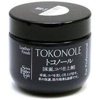 Seiwa leather craft tokonole leather finish black 120g