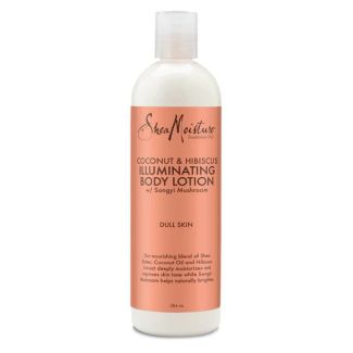 Shea moisture coconut & hibiscus illuminating body lotion with songyi mushroom 384ml