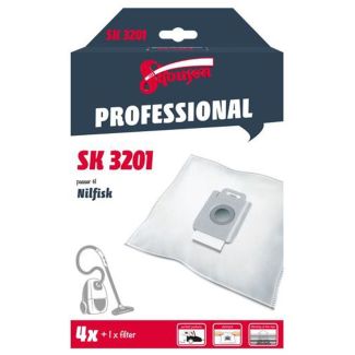 Skousen professional nilfisk støvsugerposer SK3201 4 stk + filter