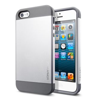SGP Case Slim Armor Satin Silver for iPhone 5