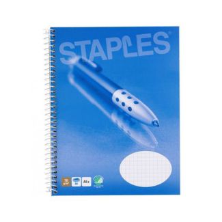 Staples spiral premium notesblok A5+ kvadratisk 10 stk.