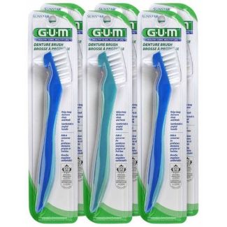 Sunstar GUM denture brush assorteret farver 6 stk