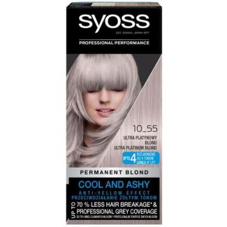 Syoss professional performance permanent blond cool and ashy 10.55 ultra platinová blond