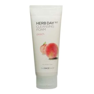 The face shop cleansing foam herb day 365 peach