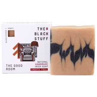 The black stuff natural handmade irish soap the good room smooth feel black pepper + honey 135g