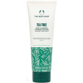 The body shop tea tree skin clearing foaming mousse enriched with salicylic acid 125ml