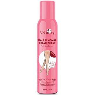 Urban yog hair removal cream spray with rose extracts 200ml