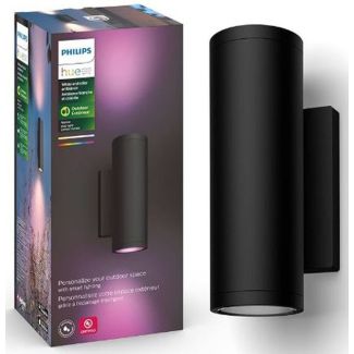 Philips hue personal wireless lighting white and color ambiance outdoor appear wall light black