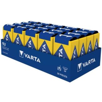 Varta batteri industrial pro alkaline 9V e-block 4022 6LR61 MN1604 20 stk.
