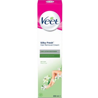 Veet silky fresh hair removal cream dry skin 200ml