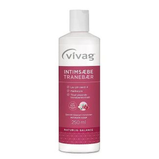 Vivag intimsæbe tranebær 250ml